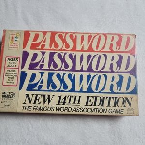 Vintage 1973 Password Game Milton Bradley